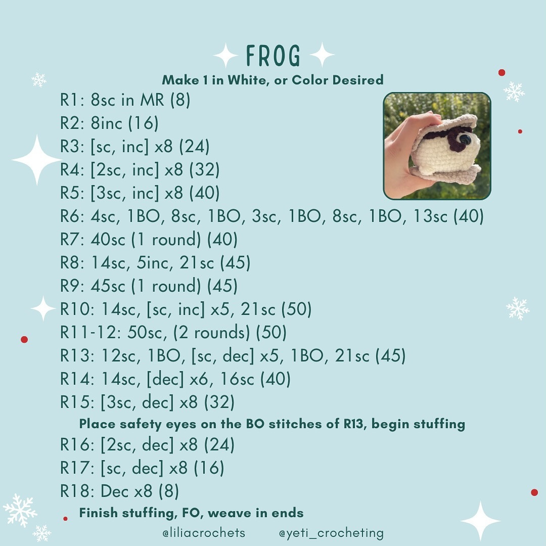 DAY 8 🎄 S’mores Frog 🤍