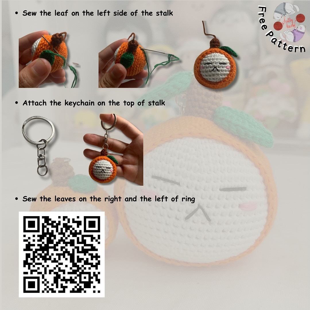 Finally Tiny Yoongerine Amigurumi Pattern is done 🍊