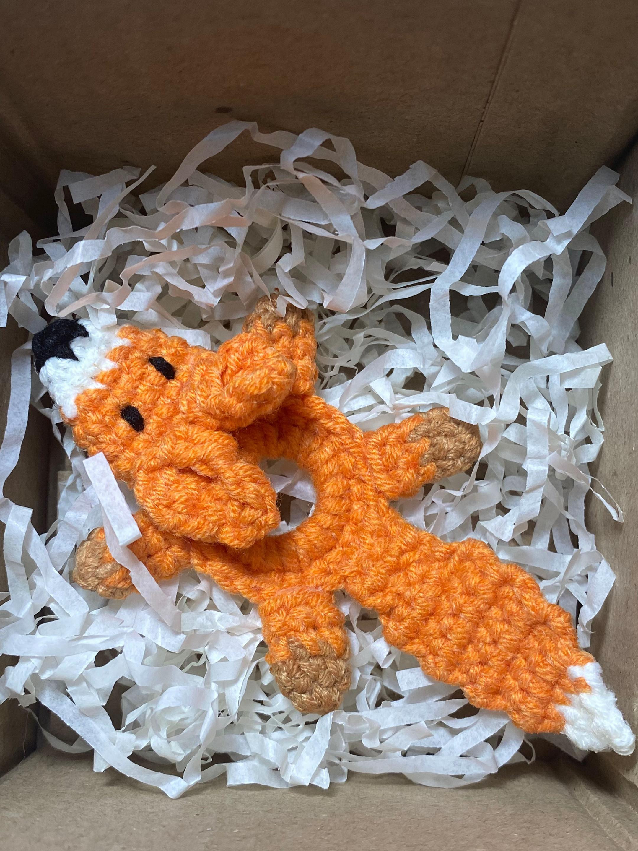 fox button crochet pattern