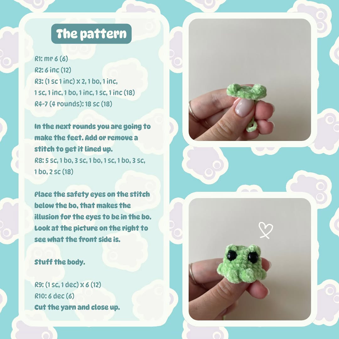 🐸💚 Free amigurumi Pattern: Frog 💚🐸