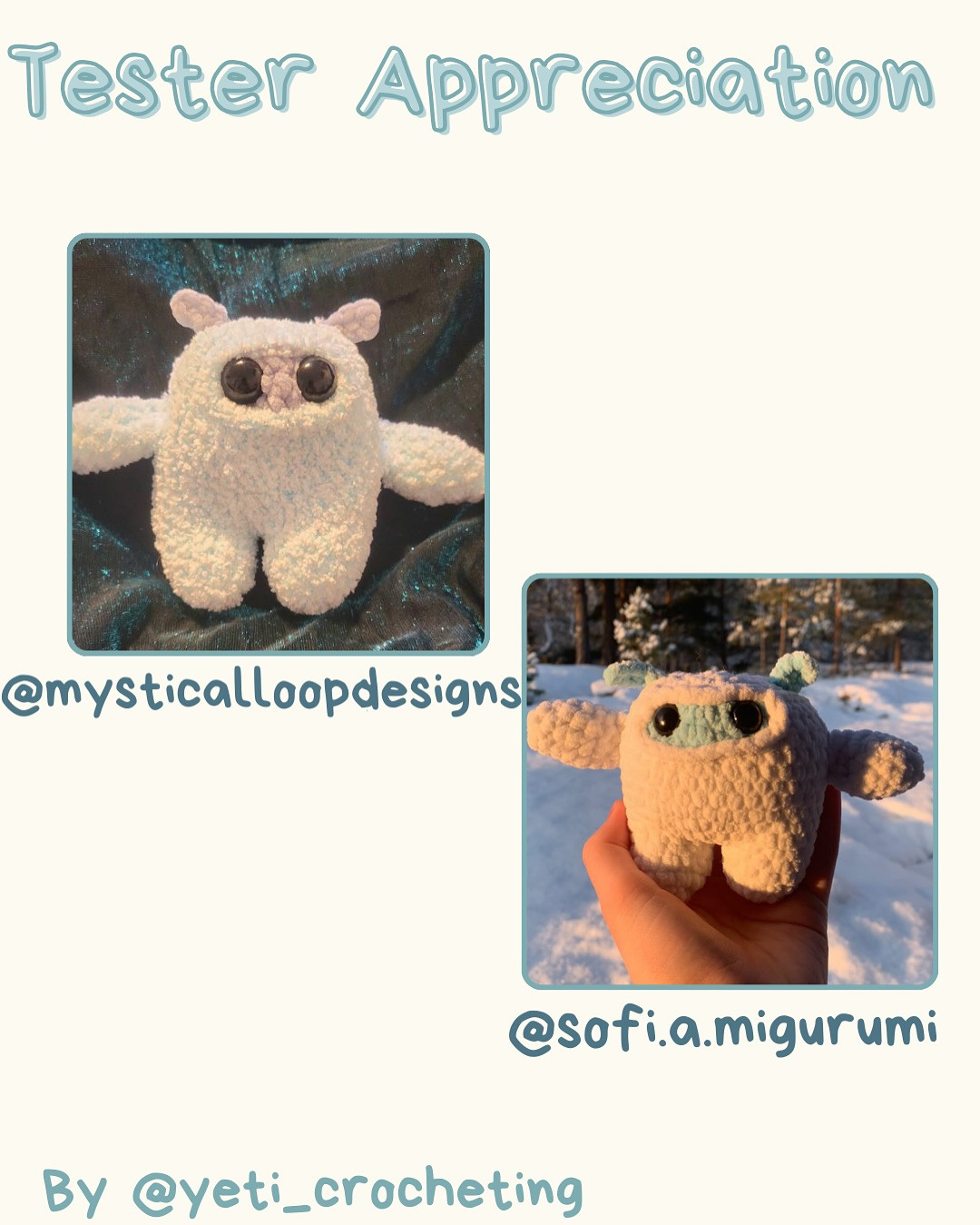 free cake mod for puf the yeti pattern