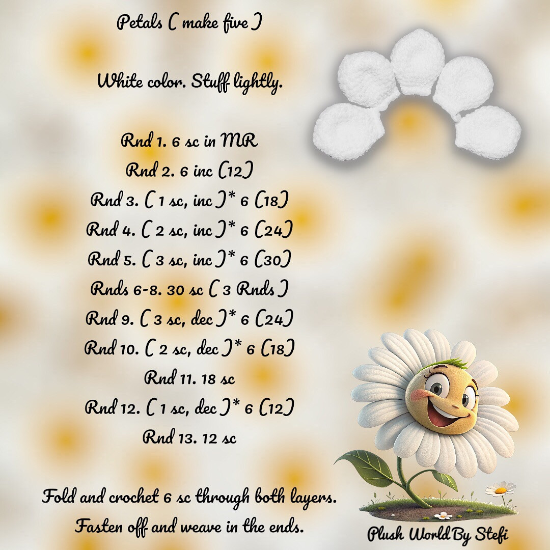 FREE CROCHET PATTERN ‘DAISY FLOWER’