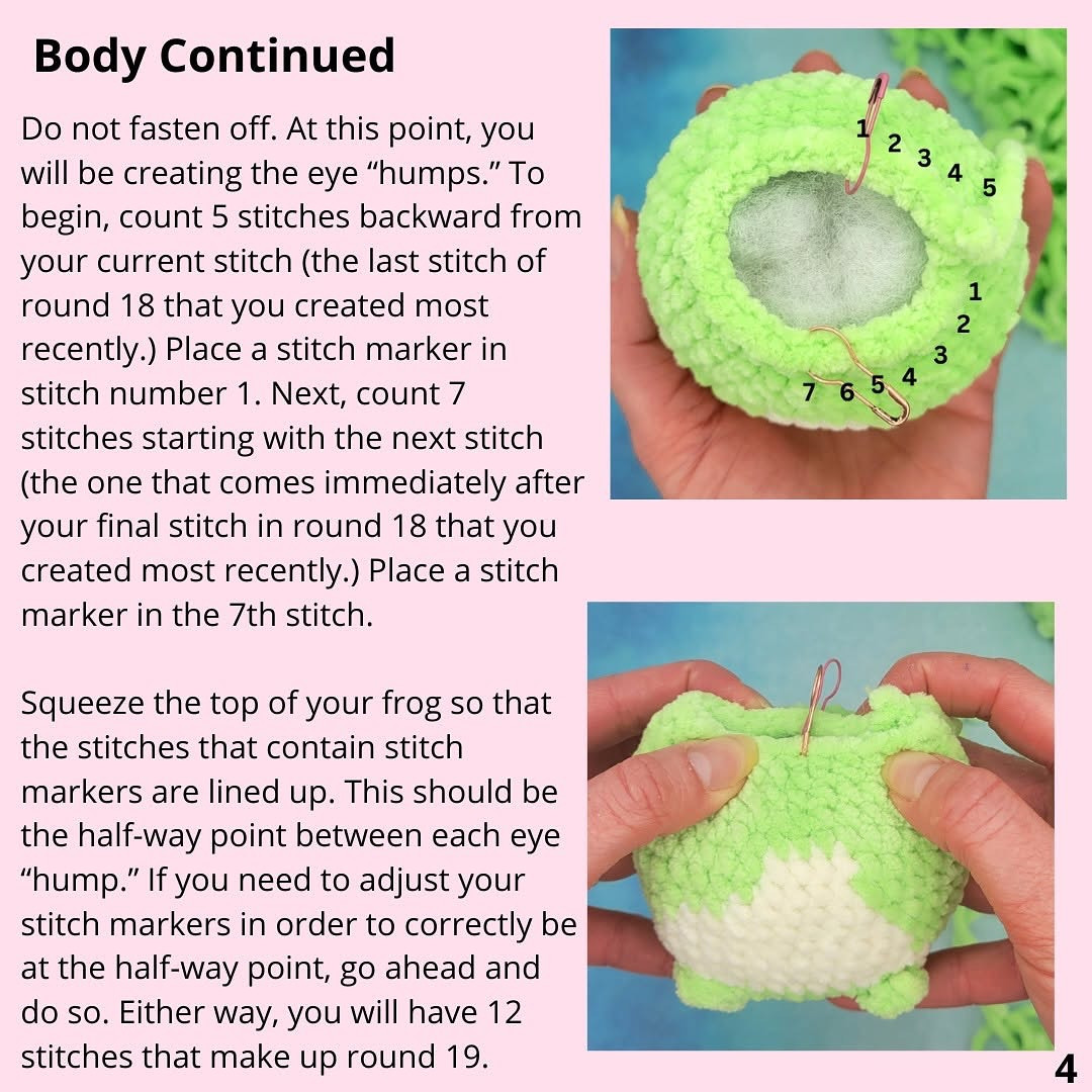 free crochet pattern frog with heart