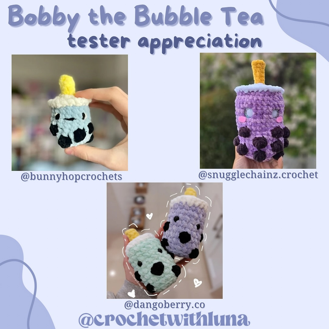 free no sew pattern bobby the bubble tea