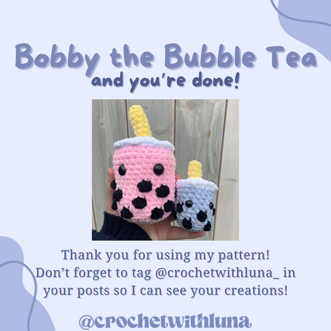 free no sew pattern bobby the bubble tea