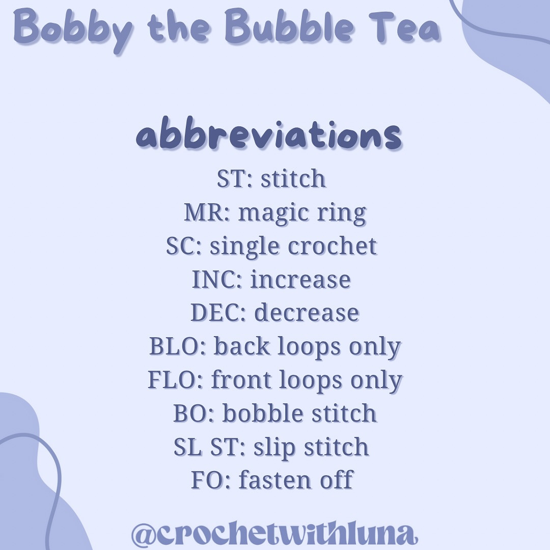 free no sew pattern bobby the bubble tea