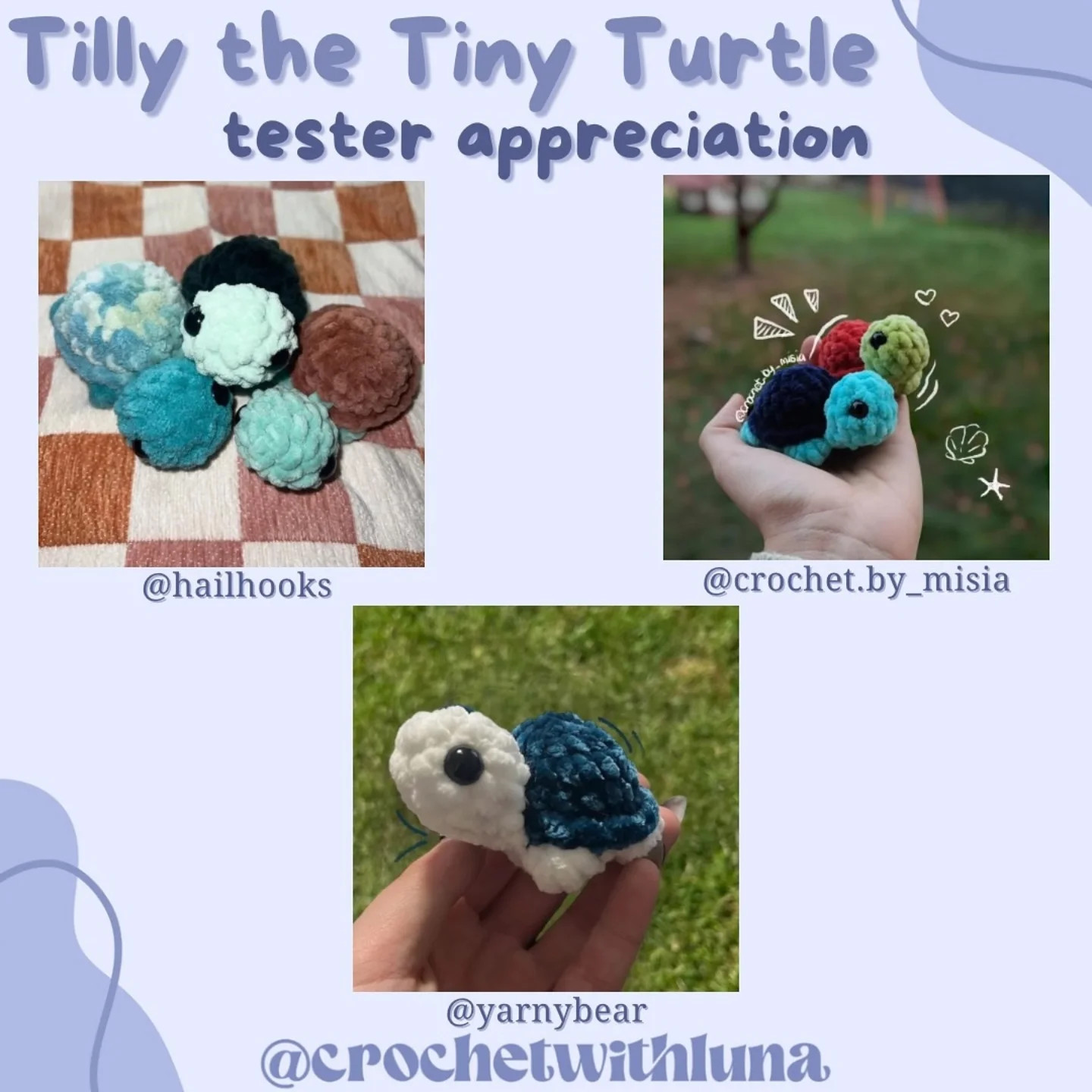 free no sew tilly the tiny turtle