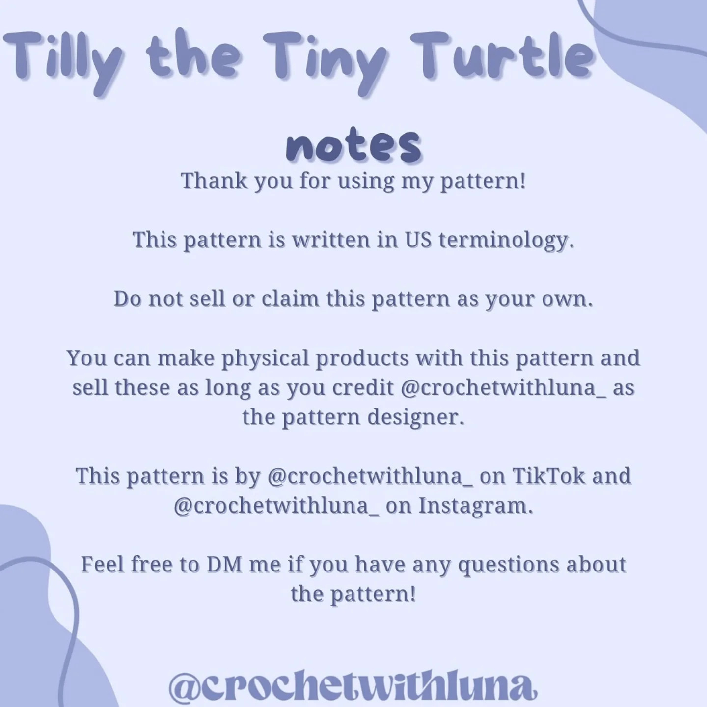 free no sew tilly the tiny turtle