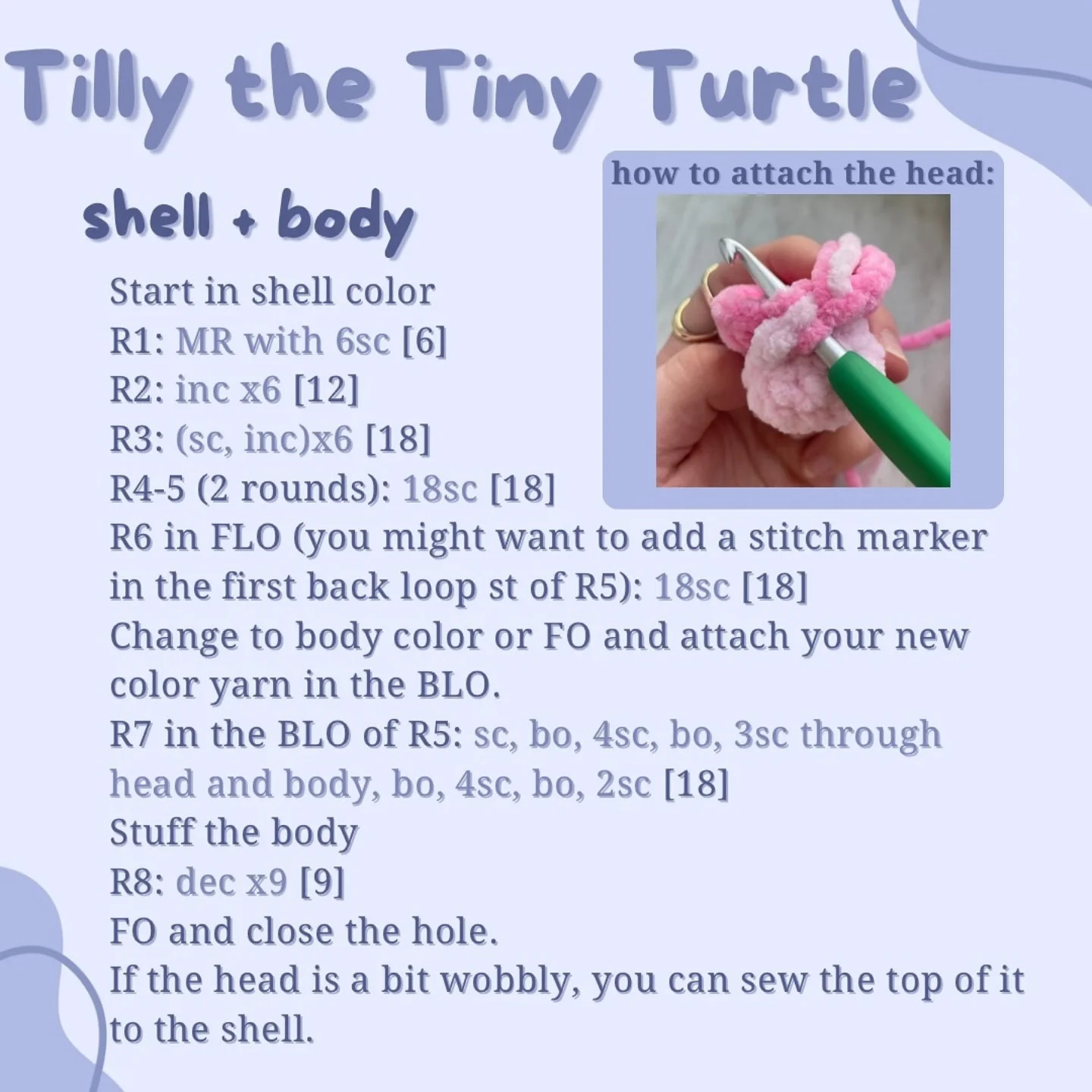 free no sew tilly the tiny turtle