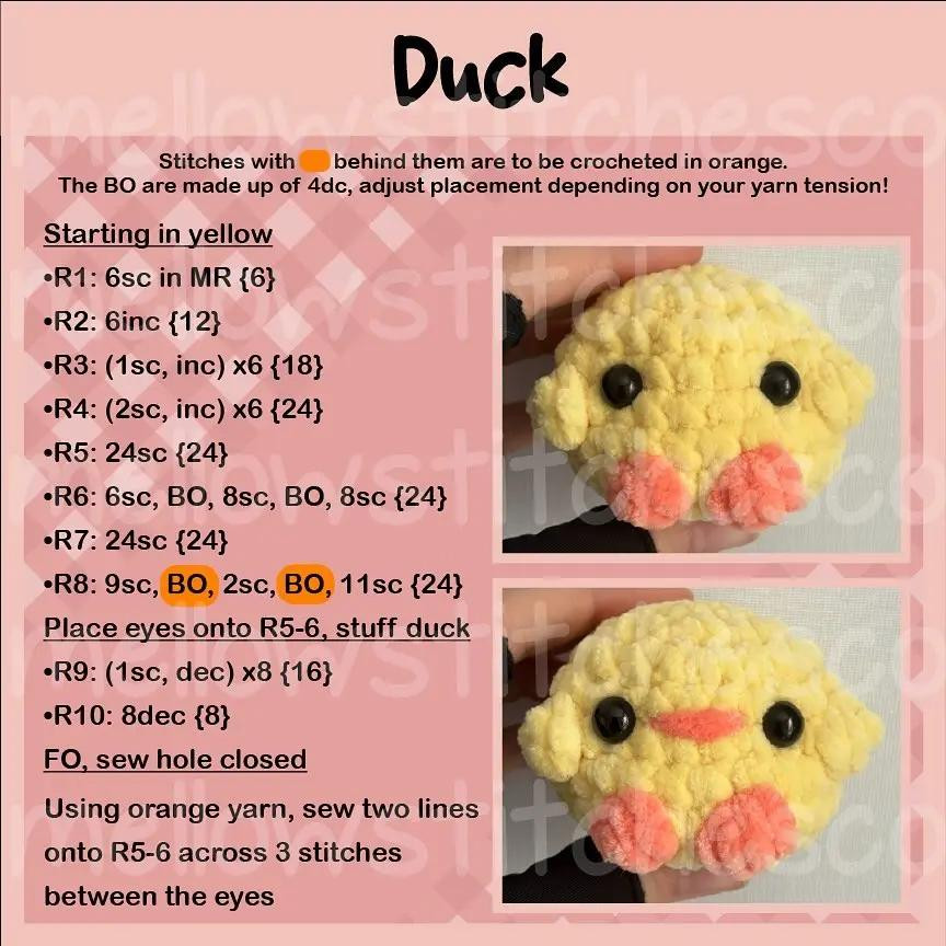 Free pattern Baby Sprout Duck