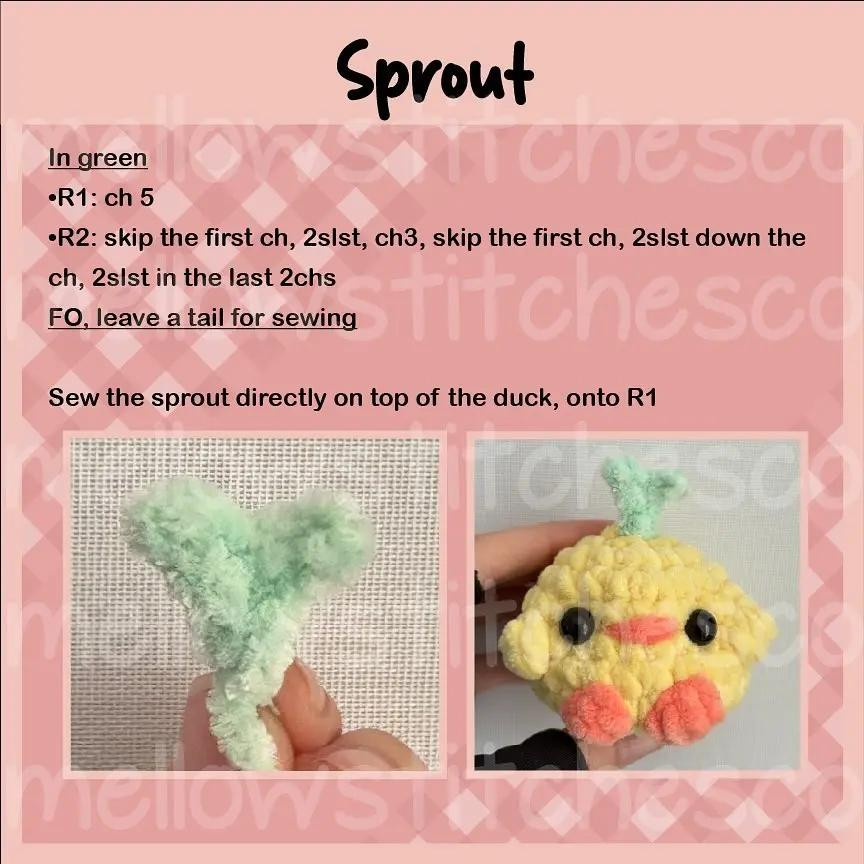 Free pattern Baby Sprout Duck