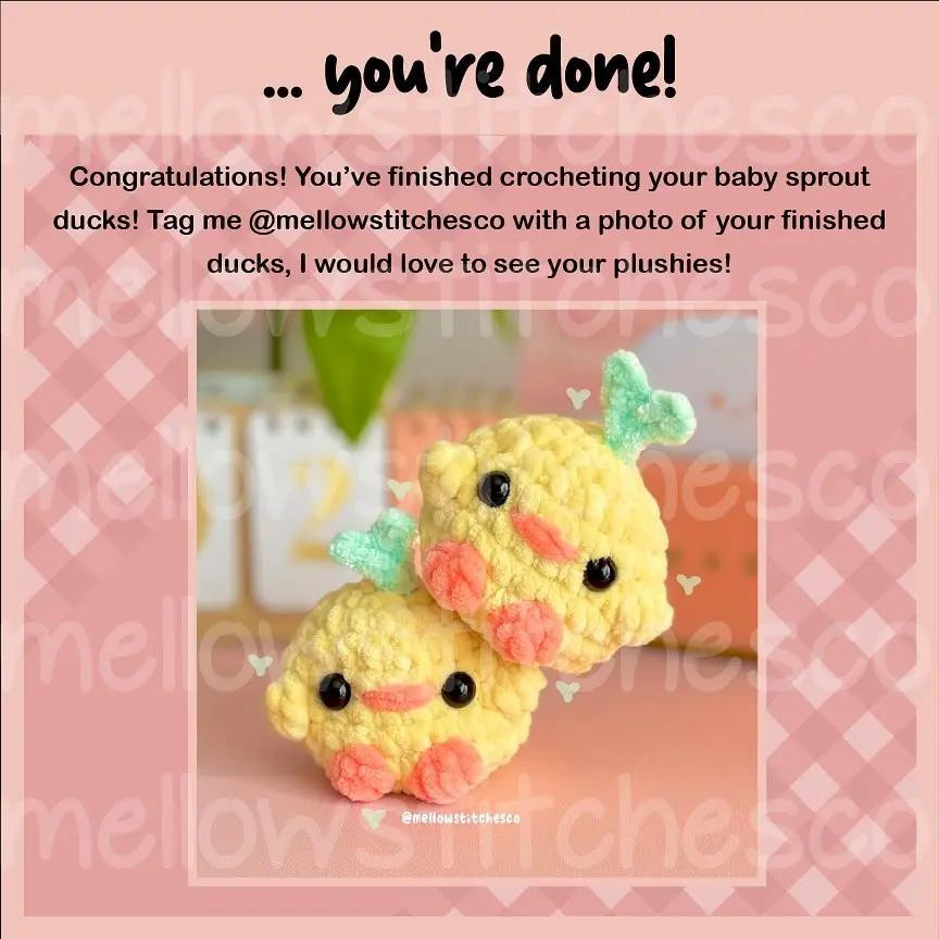 Free pattern Baby Sprout Duck