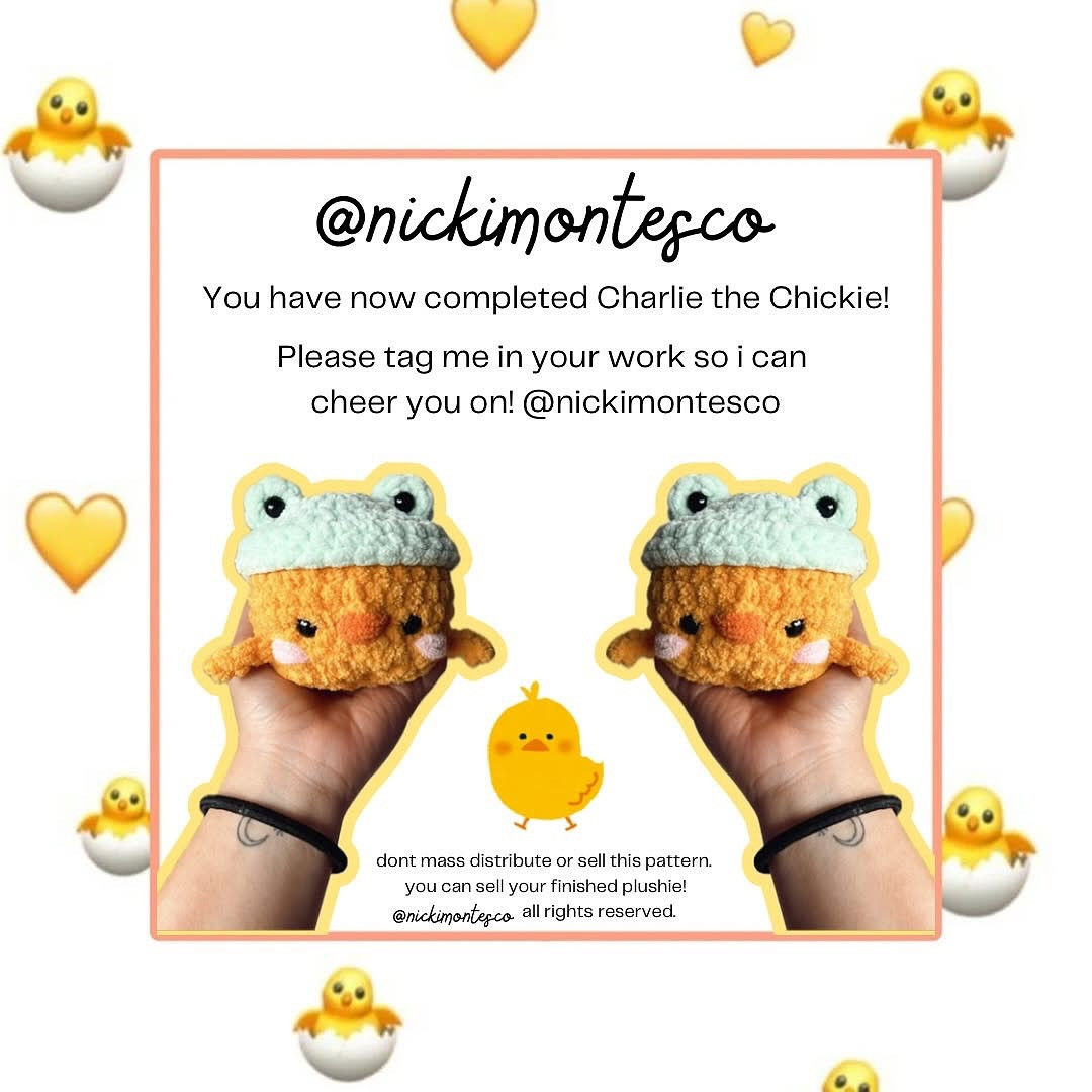 free pattern charlie the chick