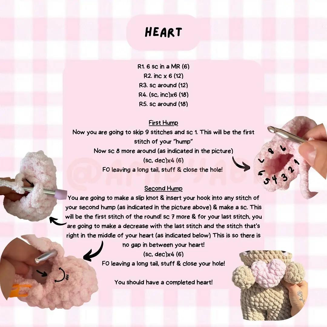 Free pattern (full) baby sweatheart bear