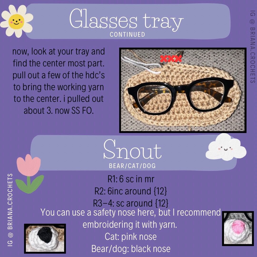 free pattern glasses holder