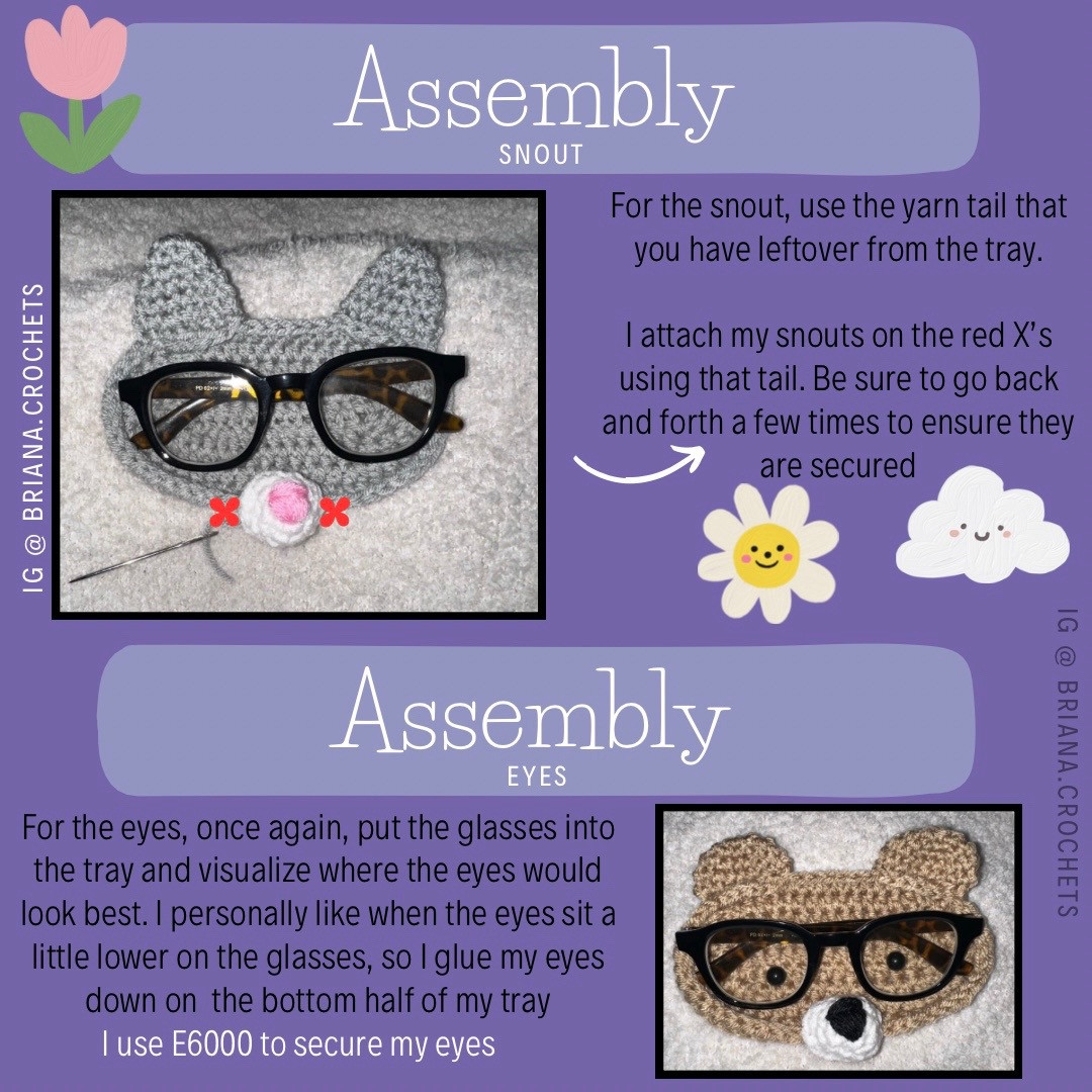 free pattern glasses holder