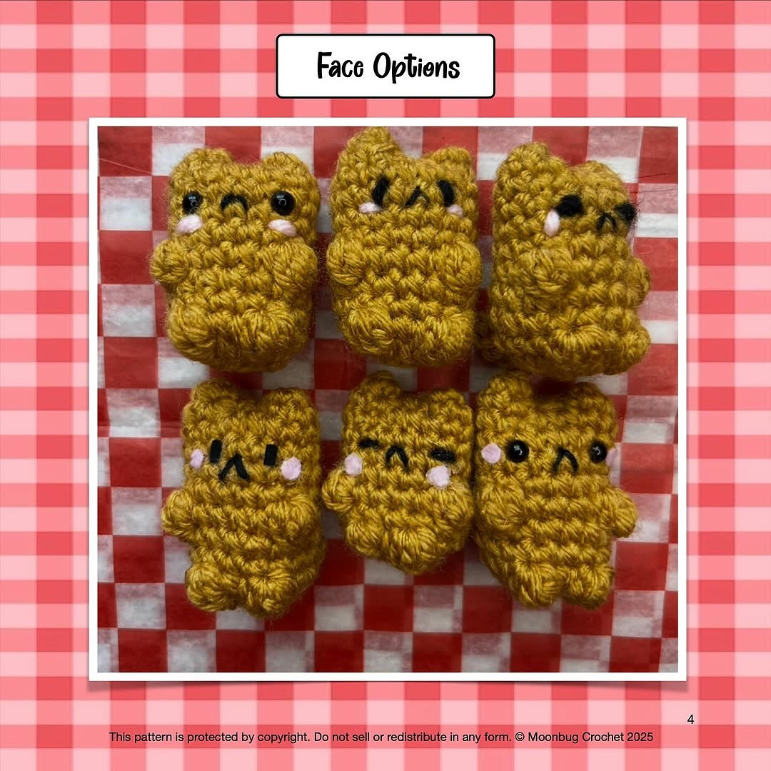 FREE PATTERN KITTEN NUGGETS & FRIES