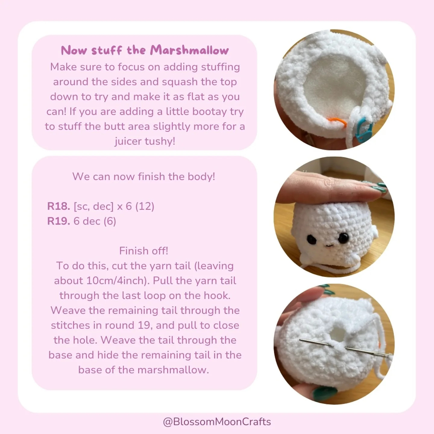 free pattern no sew cheeky marshmallow