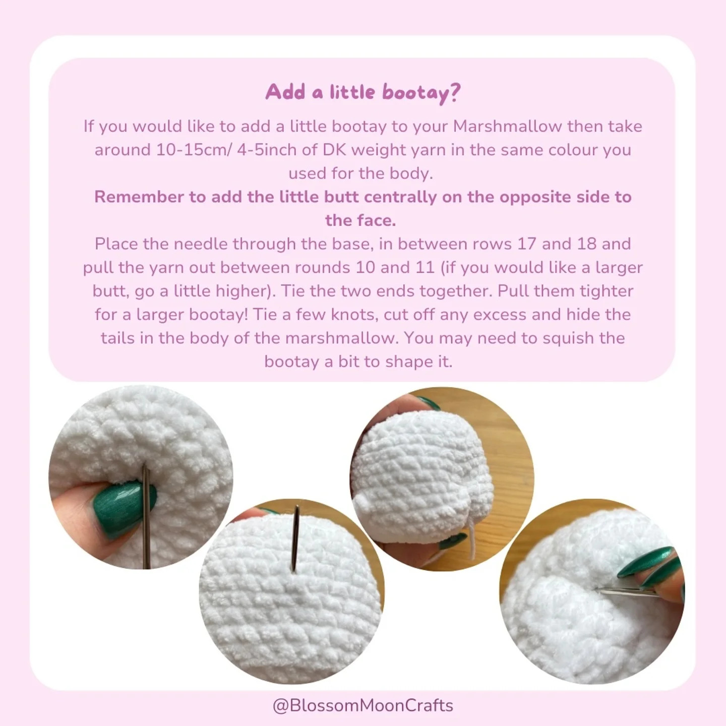 free pattern no sew cheeky marshmallow