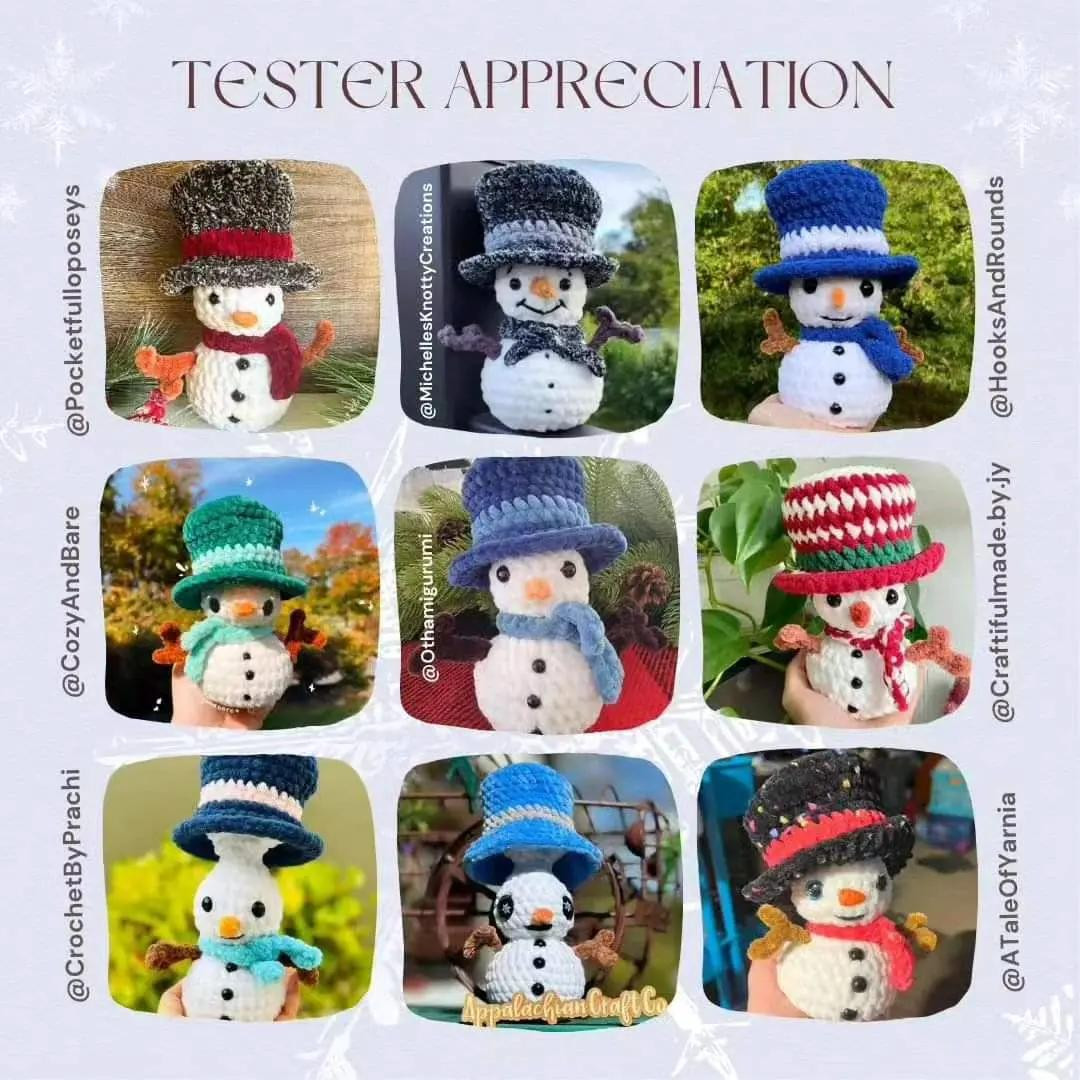 free pattern no sew john snowman