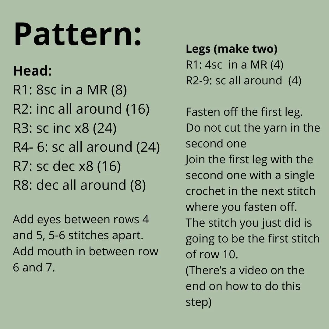 Free pattern Smiski