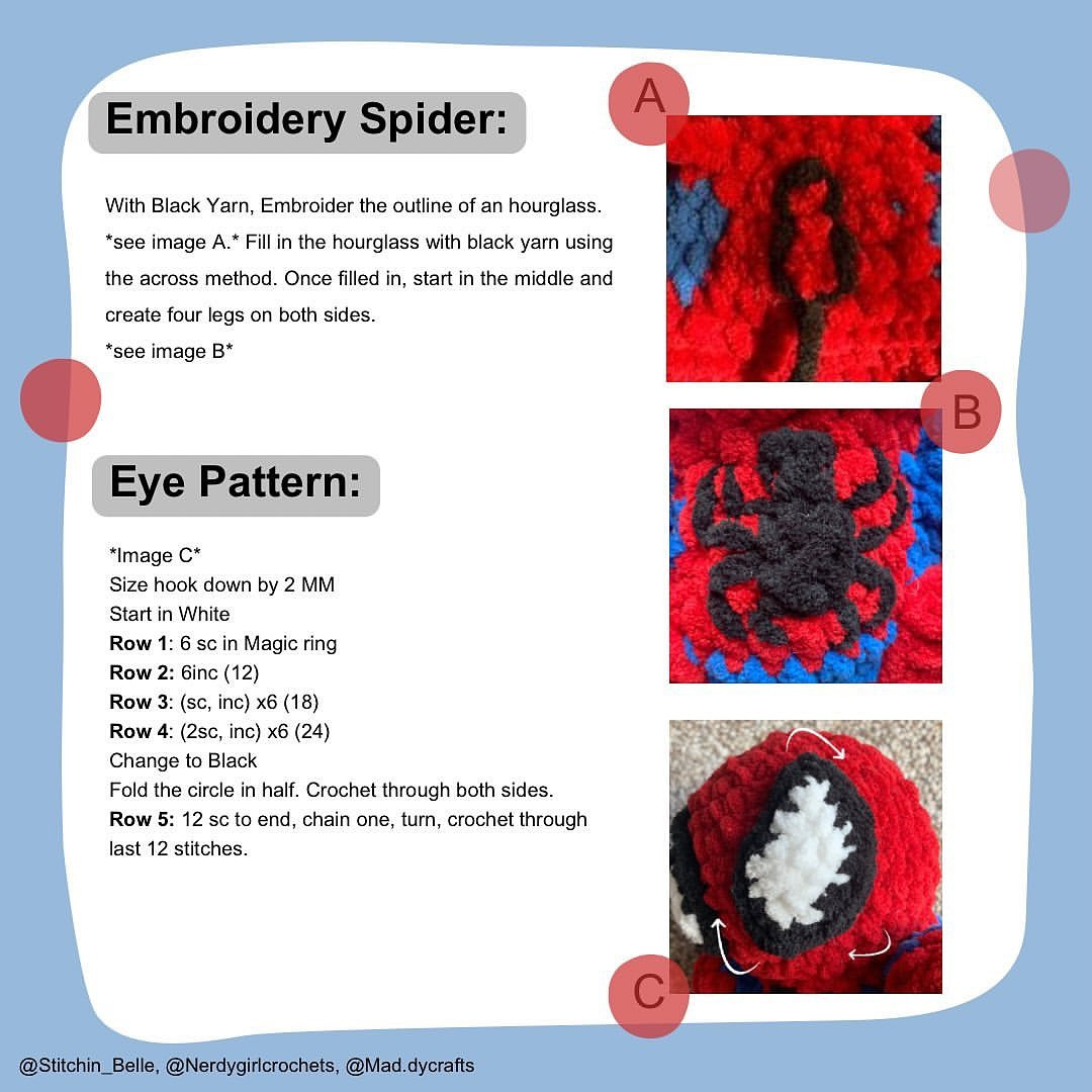 free pattern spidey baby pattern