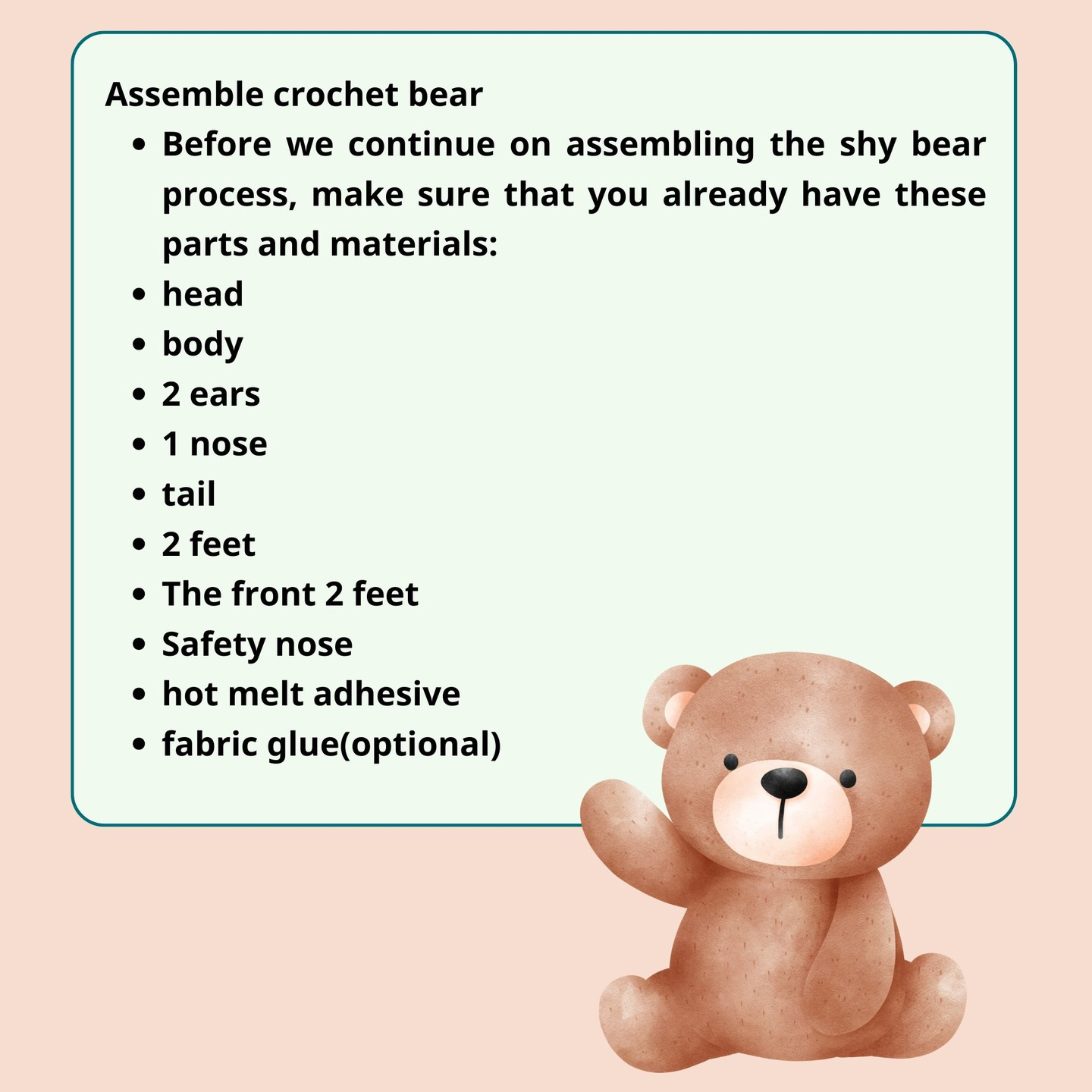 free pattern teddy