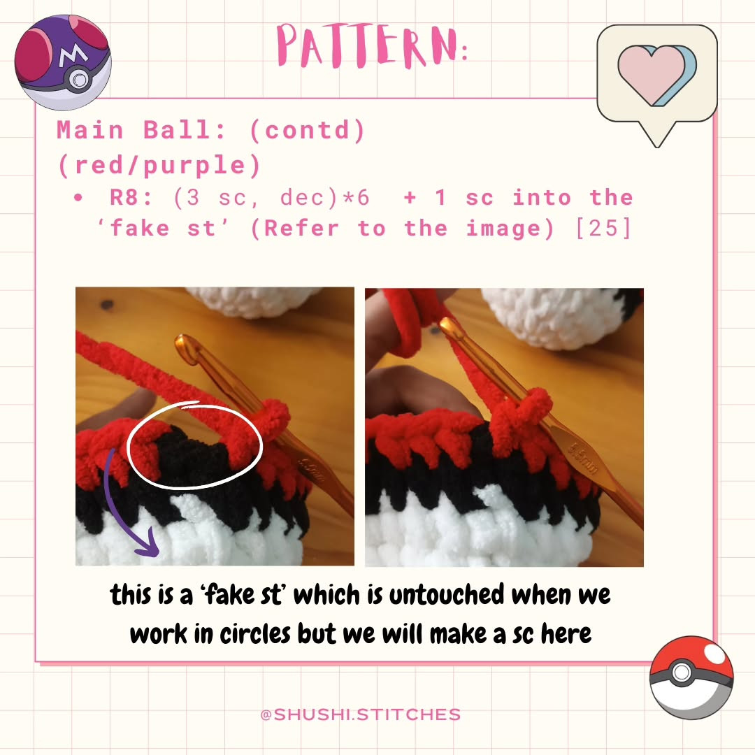 ✨️FREE POKEBALL + MASTERBALL CROCHET PATTERN BUNDLE ✨️