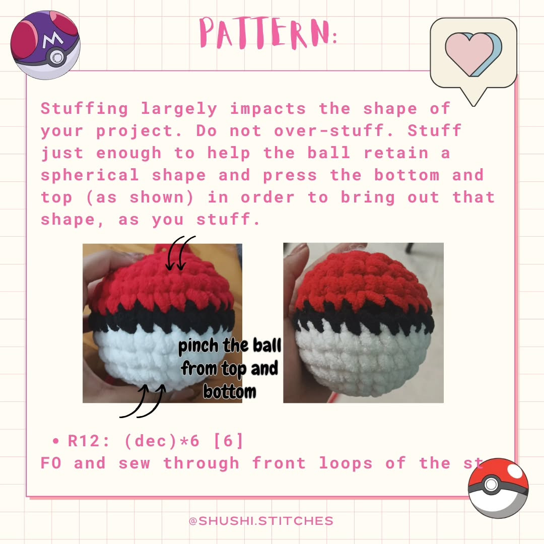 ✨️FREE POKEBALL + MASTERBALL CROCHET PATTERN BUNDLE ✨️