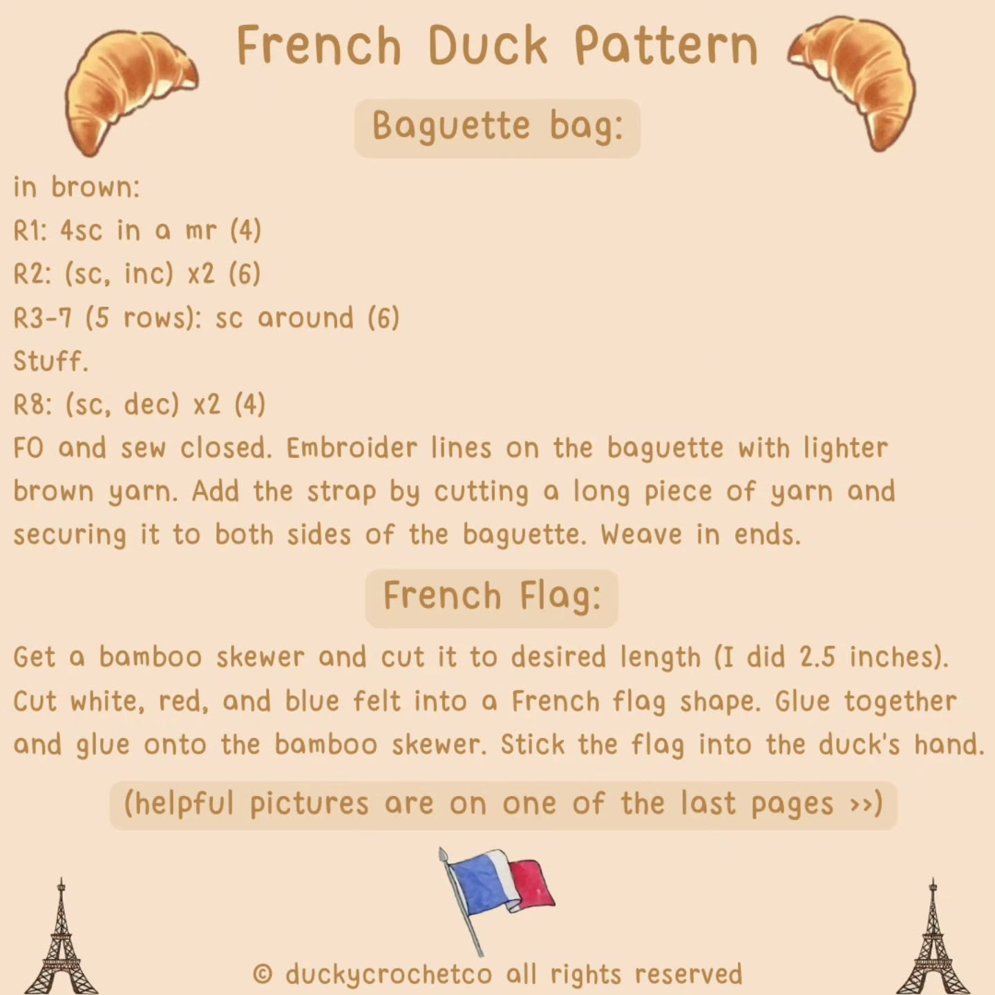 french duck pattern