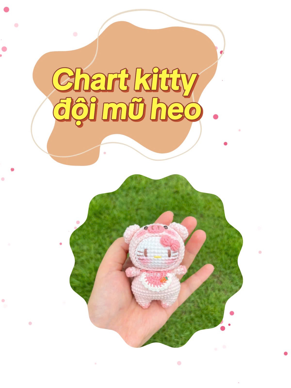 Hello kitty đội mũ heo