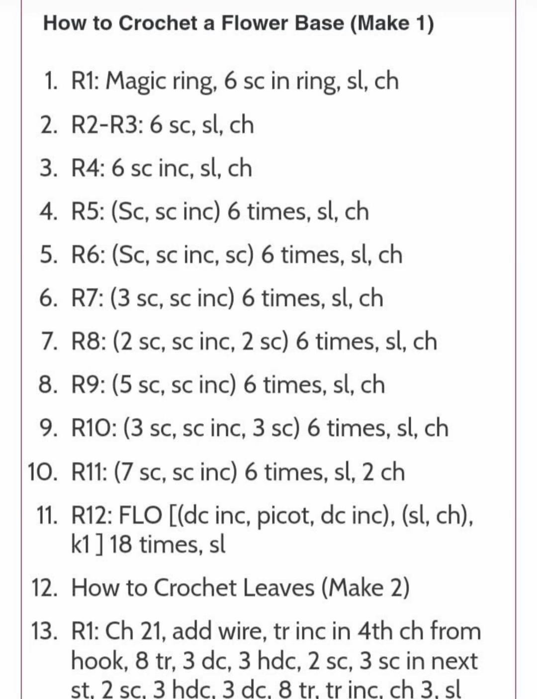 how to crochet a flower base sunflower