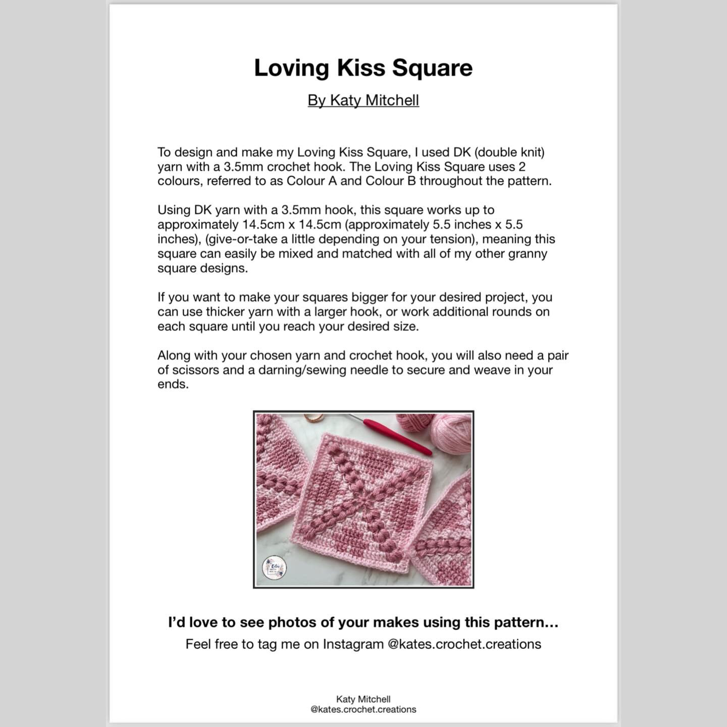 loving kiss square