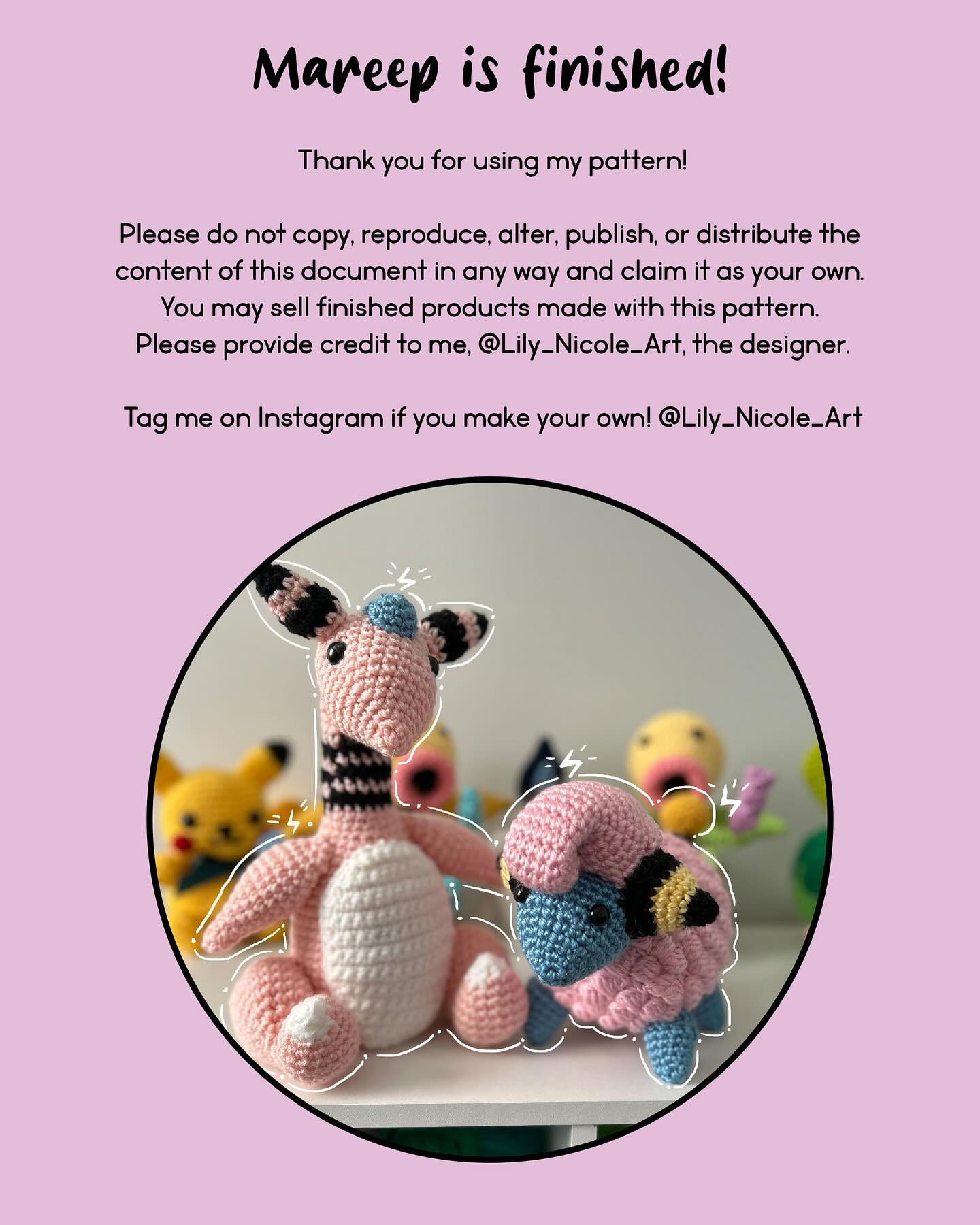 mareep crochet pattern