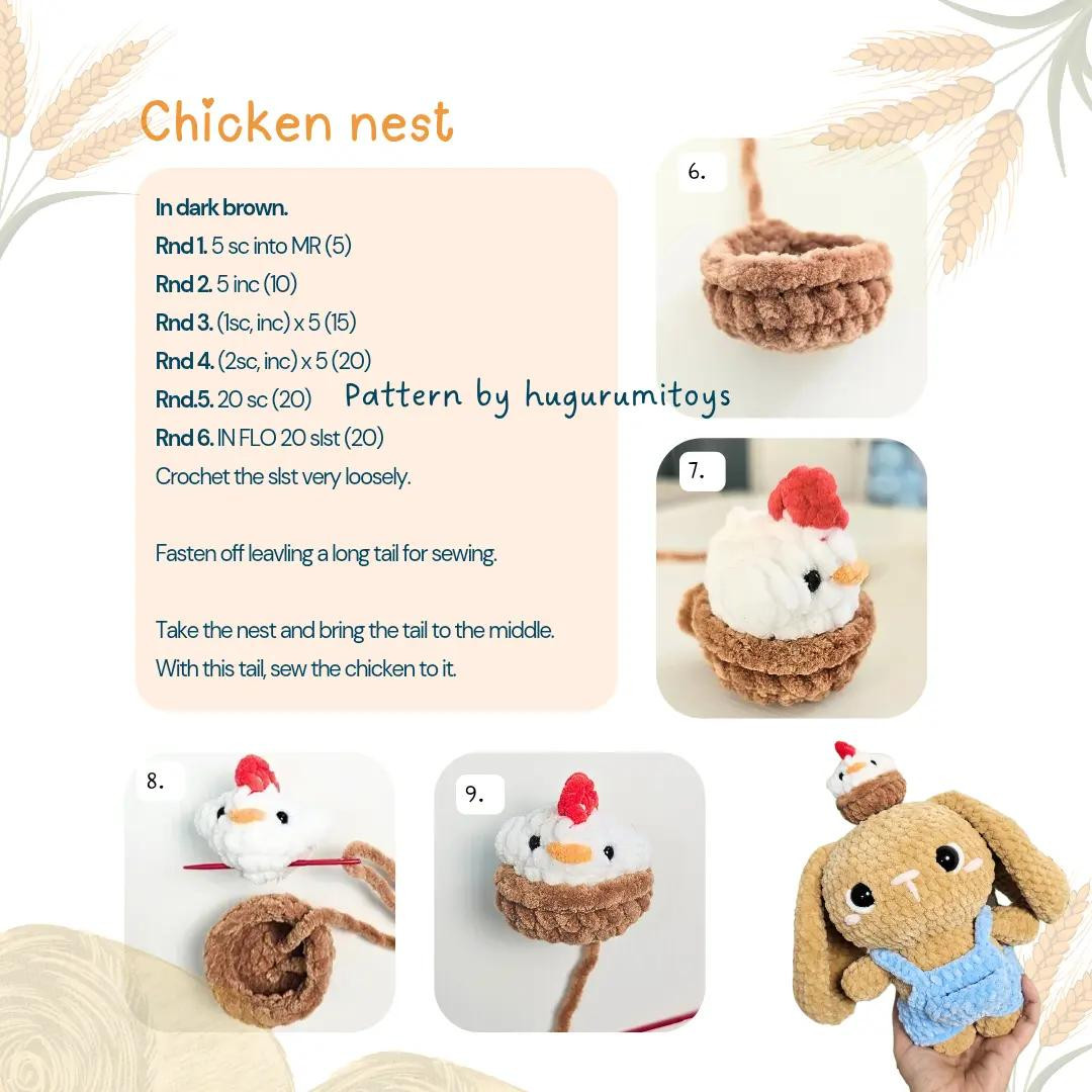 Mini Chicken Free Crochet Amigurumi Pattern