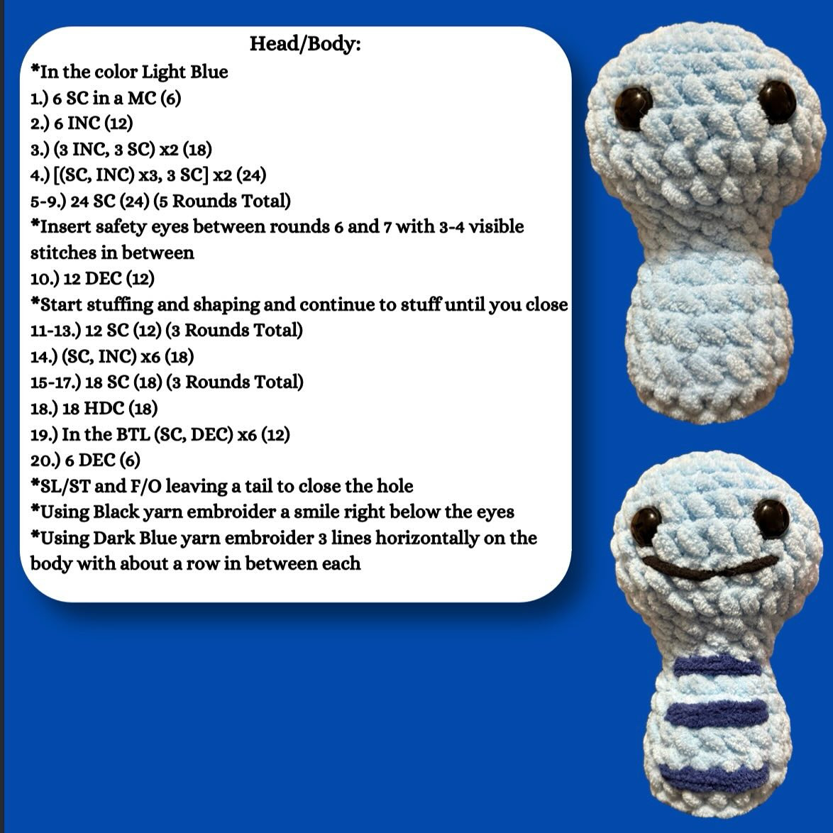 mud buddy crochet pattern