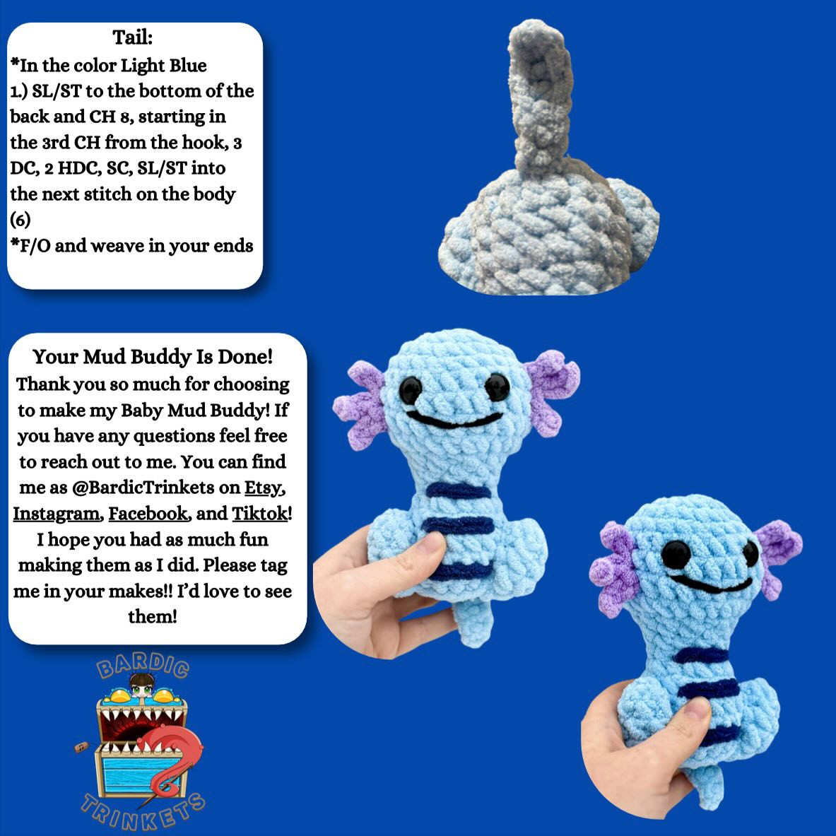 mud buddy crochet pattern