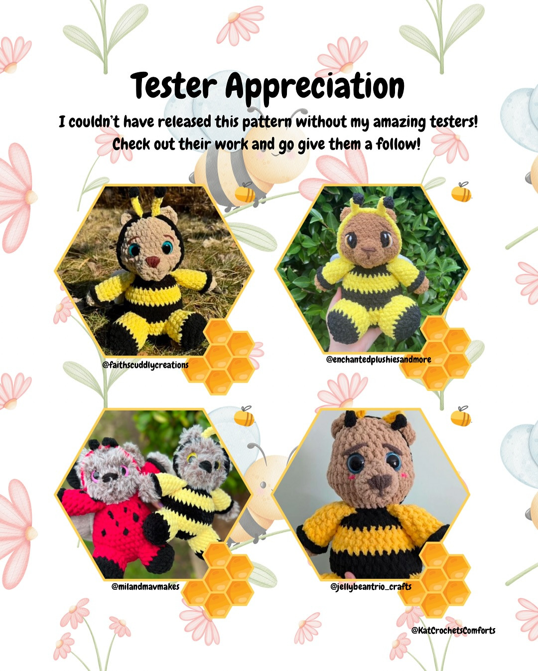 🐝🧸PATTERN RELEASE - Bobbie the BeeBear🐝🧸