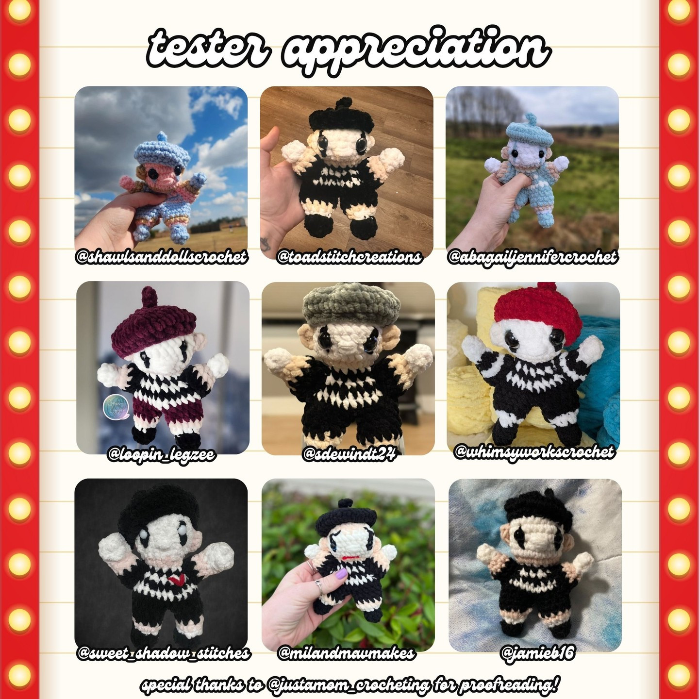 pierre the mime snuggle free amigurumi pattern