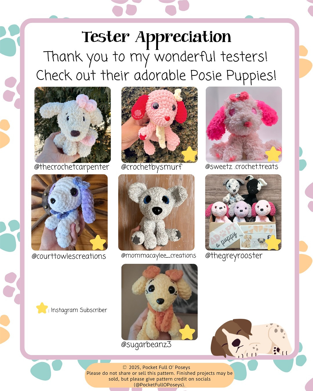 Posie the Puppy a free crochet pattern