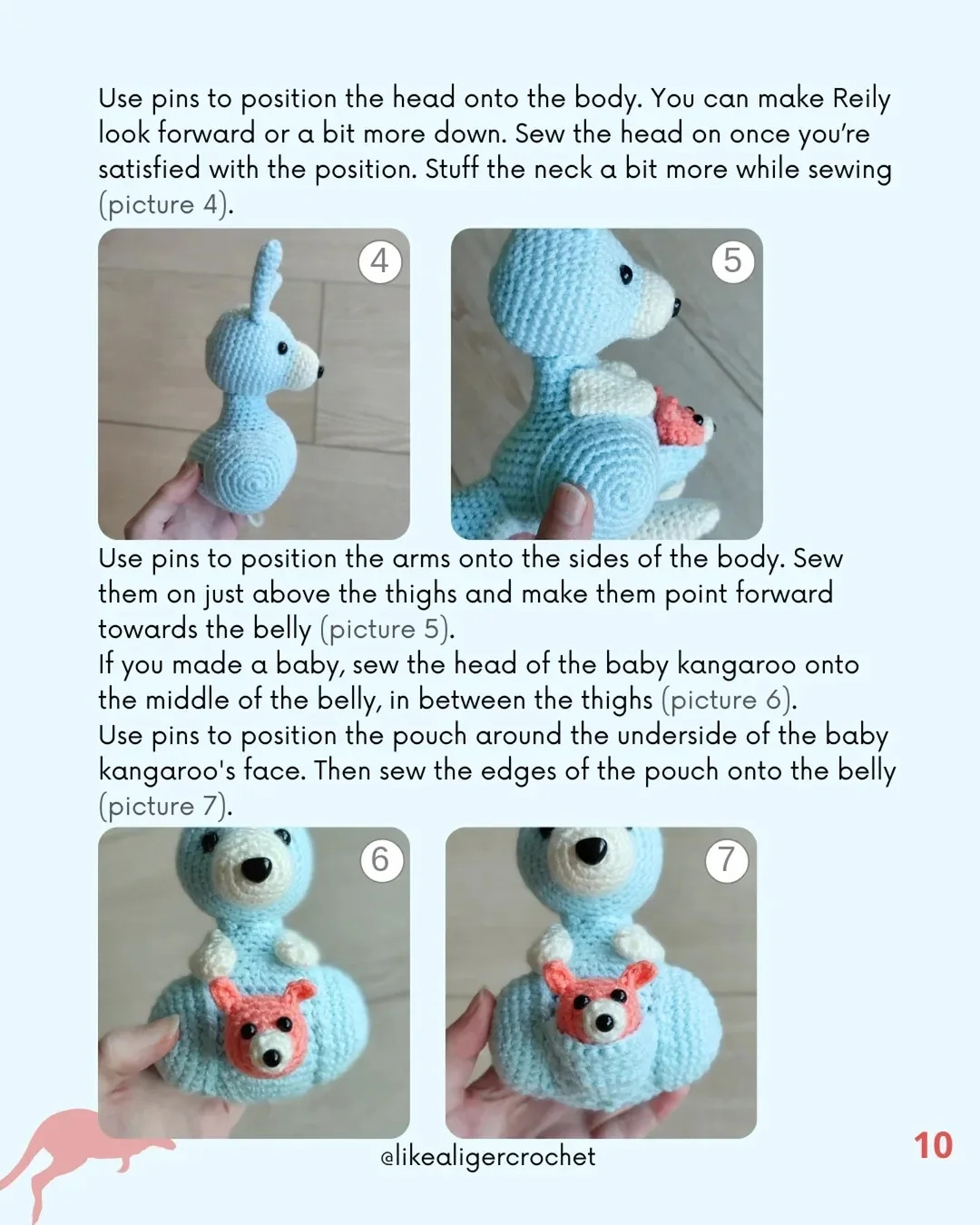 reily the kangaroo crochet pattern