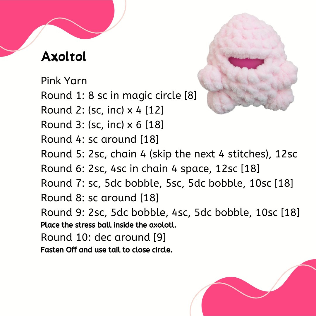 stress axolotl free pattern