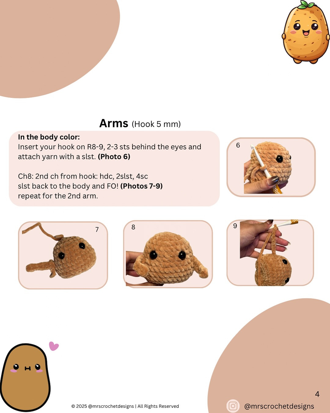 ✨SUPRISEEEE FREE PATTERN 🔔✨ IT’S PATTERN
RELEASE DAAAY! LEAFY POTATO 🥔