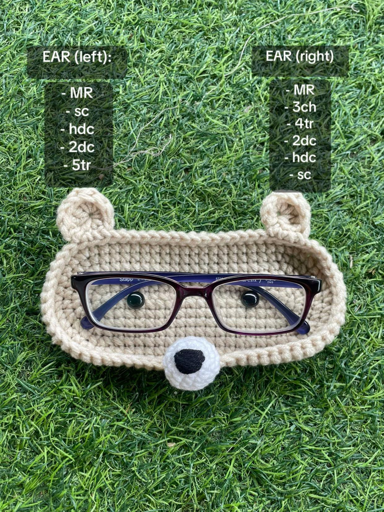 BEAR GLASSES HOLDER FREE PATTERN