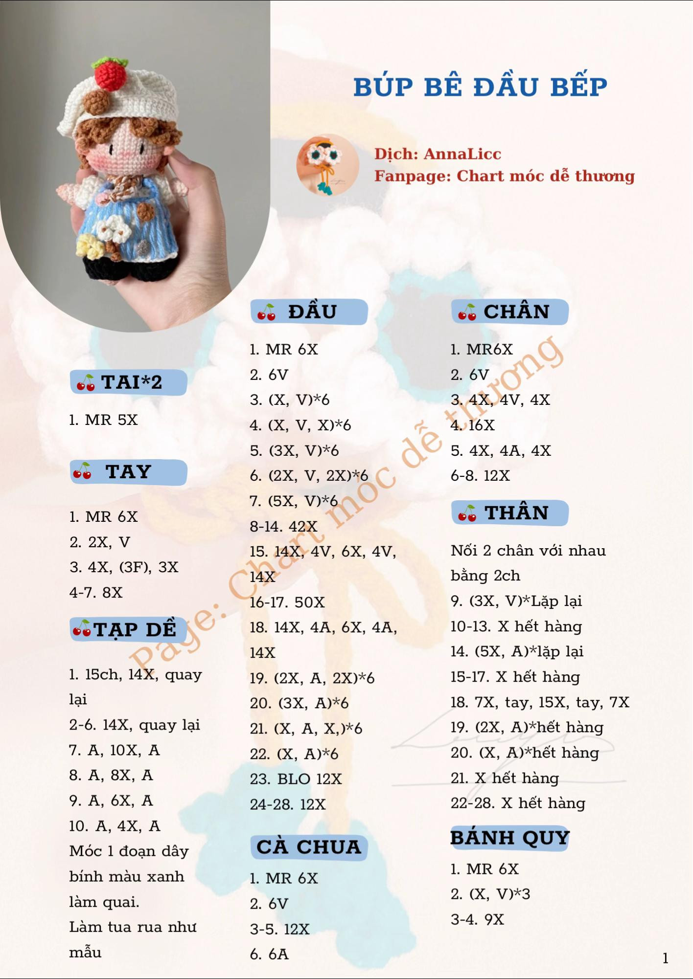 búp bê đầu bếp BÉ ĐẦU BẾP XINH CUTE