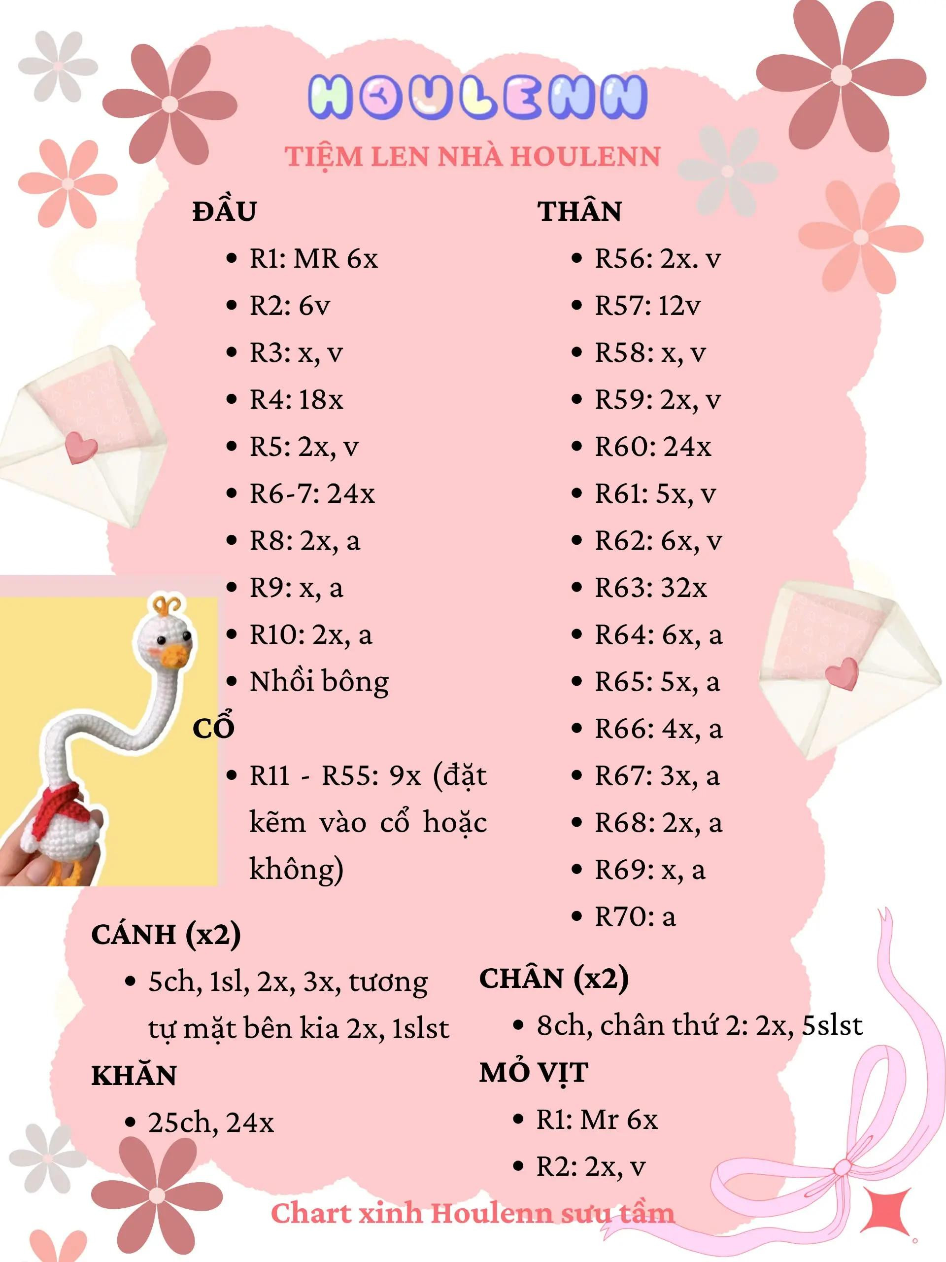 chart móc vịt cao cổ