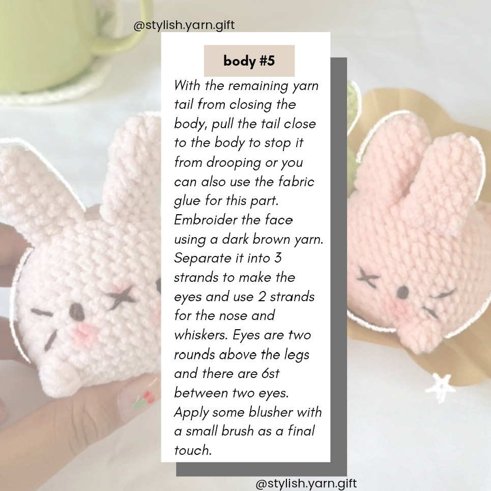 crochet mochi bunnies free pattern