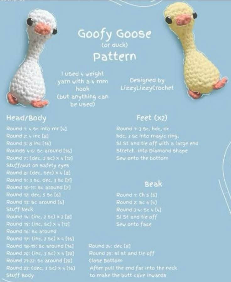 duck , dog, goofy goose or duck pattern