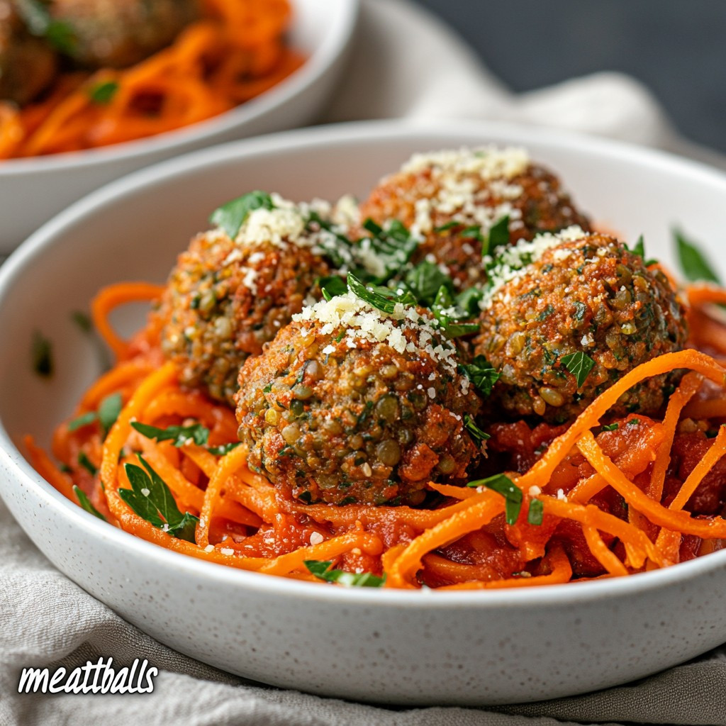 Easy Lentil Meatballs (Vegan + GF)