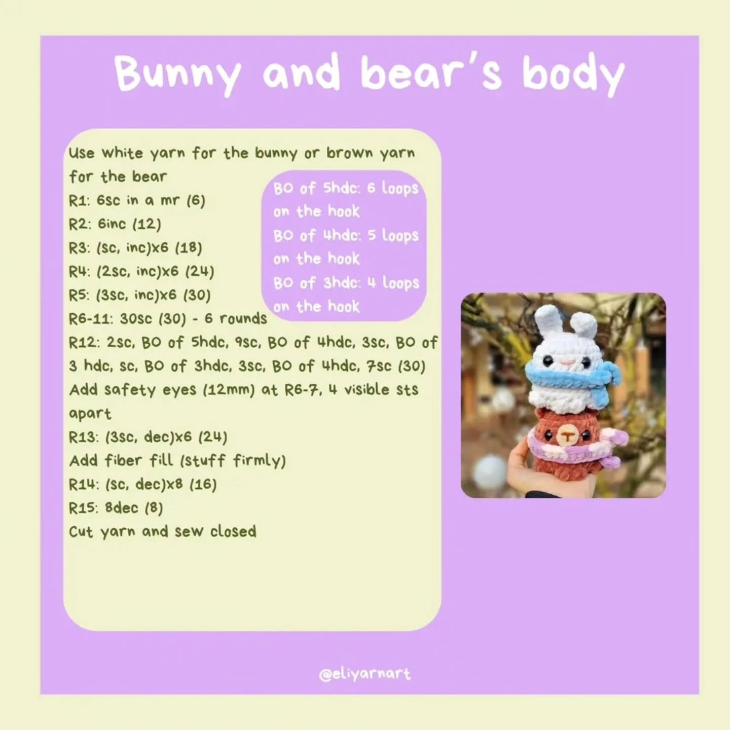 ✨️Emily the Bunny🐰🩵 and Misty the Bear🐻🩷 FREE PATTERN release✨️